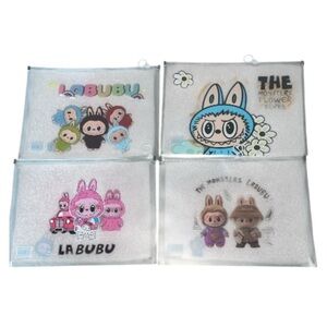 Labubu Clear Plastic Document Folder